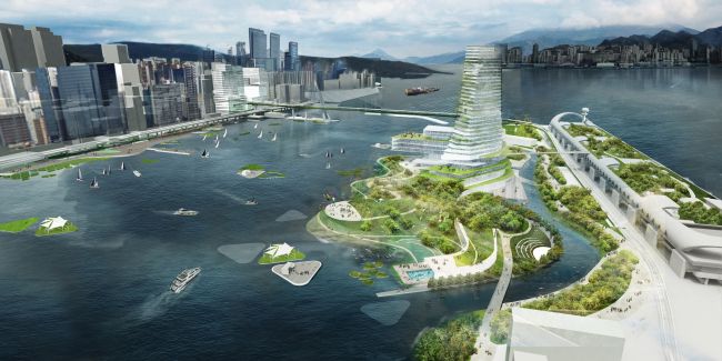 The Grand Winning Entry: Health Lift Off Photo Courtesy: Energizing Kowloon East Office (EKEO) of the Development Bureau